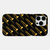 Trombone-Zeichnend iPhone Hülle (Rückseite (Horizontal))