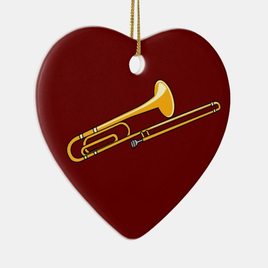 Trombone-Zeichnend Keramik Ornament (Rechts)