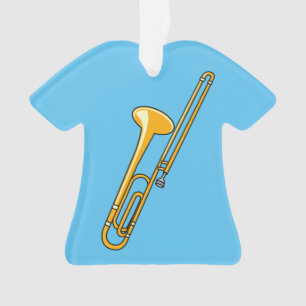 Trombone-Zeichnend Ornament