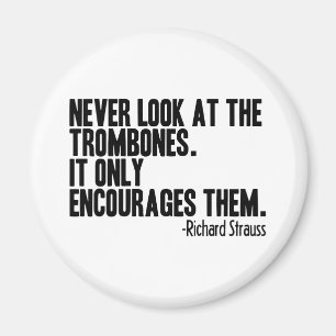 Trombone-Zitat Magnet