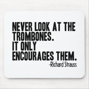 Trombone-Zitat Mousepad