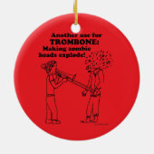 Trombone-Zombie-Explosion Keramik Ornament (Hinten)