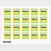 Tromboneaholic Life Square Sticker (Blatt)