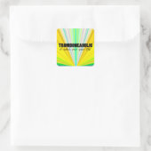 Tromboneaholic Life Square Sticker (Tasche)