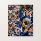 Trombonepöbelalias Band-Aussenseiter wild gegangen Puzzle (Vertikal)