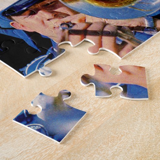 Trombonepöbelalias Band-Aussenseiter wild gegangen Puzzle (Seite)