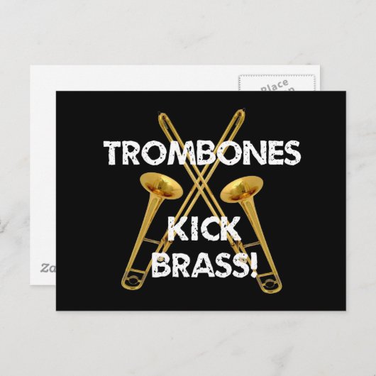 Trombones Kick Brass! Postkarte (Vorne/Hinten)