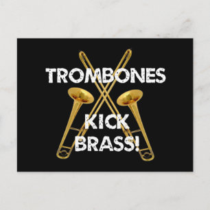 Trombones Kick Brass! Postkarte