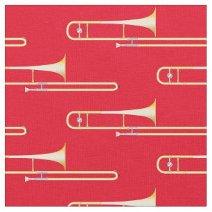 Trombones Musik Musician Room Decke Rot Stoff