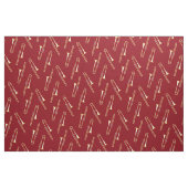 Trombones Musikerzimmer Dekor Rot Stoff (Fat Quarter (45,7 x 55,9 cm))