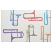 Trombones Stoff (Fat Quarter (45,7 x 55,9 cm))