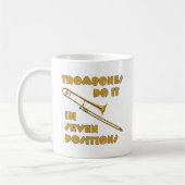 Trombones tun es in 7 Positionen Kaffeetasse (Links)