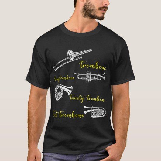 Trombonist aller Art von Römerknochen T-Shirt (Vorderseite)