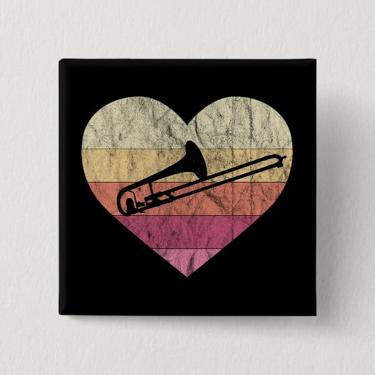Trombonist-Lieben Button (Vorderseite)