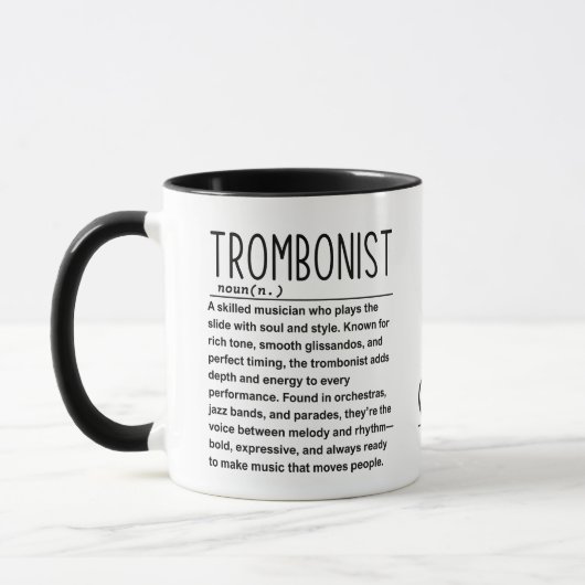Trombonist Tasse (Links)