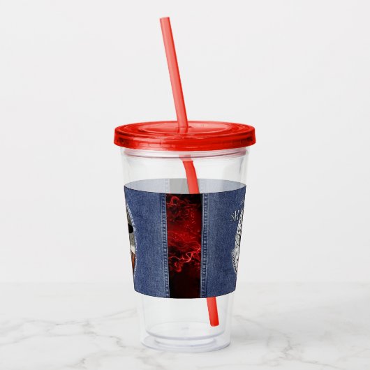 Trommel Acryltrinkbecher (Links)