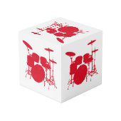 Trommel-Ausrüstungs-Silhouette Würfel (Rückseite Schrägansicht)