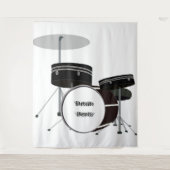 Trommel Beats Tapestry Wandteppich (Vorderseite)