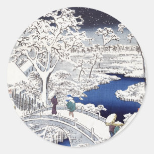 Trommel-Brücken-Aufkleber Runder Aufkleber