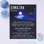 Trommel Cymbal, Trommel Lektionen Werbung Flyer (Einzeln)