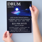 Trommel Cymbal, Trommel Lektionen Werbung Flyer (Hand)