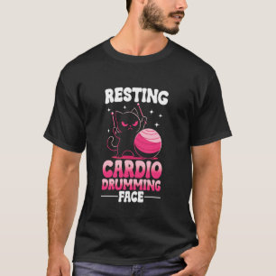 Trommel-Fitness-Katze Cardio-Trommeln Frauen 1 T-Shirt