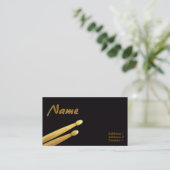 Trommel haftet Visitenkarten Visitenkarte (Stehend Vorderseite)