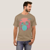 Trommel-Kit-Synthwave-Geschenk T-Shirt (Vorne ganz)
