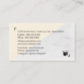 Trommel-Lehrer Visitenkarte (Rückseite)