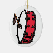 Trommel-marschierendes Rot mit Keramikornament (Rechts)