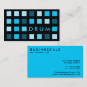 TROMMEL (Modquadrate) Visitenkarte (Vorne/Hinten)