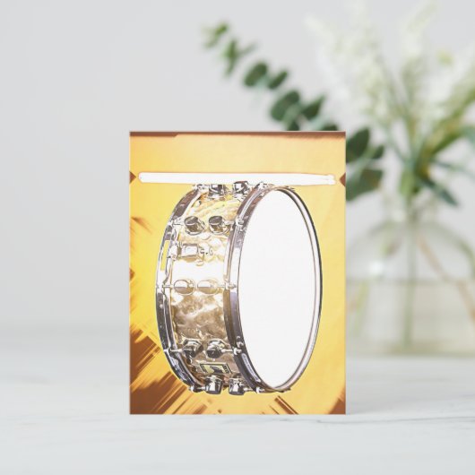 Trommel oder Trommler Postkarte (Stehend Vorderseite)