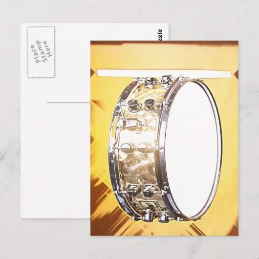 Trommel oder Trommler Postkarte (Vorne/Hinten)