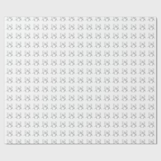 Trommel-Packpapier Geschenkpapier (Flach)