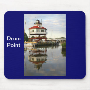 (Trommel-Punkt-Leuchtturm Mousepad