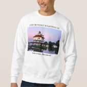 Trommel-Punkt-Leuchtturm, Solomons Maryland Sweatshirt (Vorderseite)