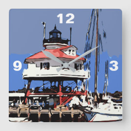 TROMMEL QUADRATISCHE WANDUHR