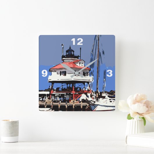 TROMMEL QUADRATISCHE WANDUHR (Zuhause)