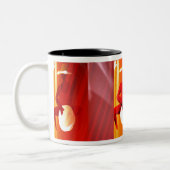 Trommel-Schlag Zweifarbige Tasse (Links)