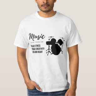 Trommel, Schlagzeug, Musik, Liebhaber T-Shirt