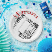 Trommel-Schlagzeuger-marschierendes Pappteller (Party)