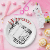 Trommel-Schlagzeuger-marschierendes Pappteller (Party)