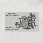 Trommel-/Schlagzeuglehrer Visitenkarte (Vorderseite)