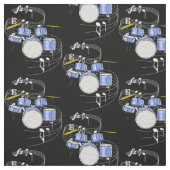 Trommel-Set-Gewebe - Dunkelheit Stoff (Muster)