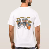 Trommel-Set-(orange) - doppelte T-Shirt (Rückseite)