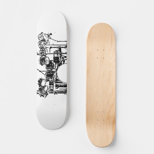 Trommel-Set Skateboard (Vorderseite)