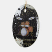 Trommel-Set-Verzierung Keramikornament (Links)