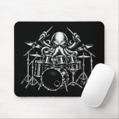 Trommel spielender Oktopus Mousepad (Mit Mouse)
