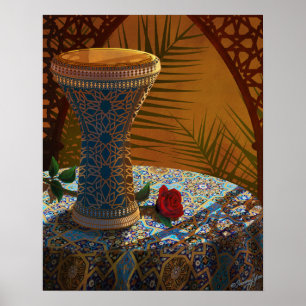 Trommel, Tanz, leben (Doumbek) Plakat