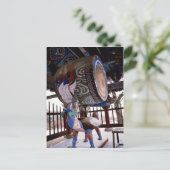 Trommel (Tempel) Postkarte (Stehend Vorderseite)